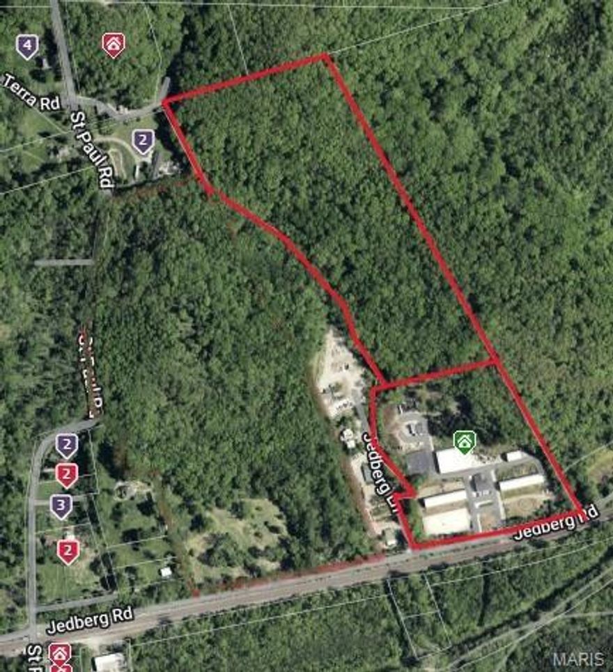 15811 Jedberg Ln #A is 20.37 acres with tax ID 26T-33-0045 is a wooded tract that has some trails through it. This land is being sold in conjunction with the sale of 15811 Jedberg Ln, MLS #25064583.