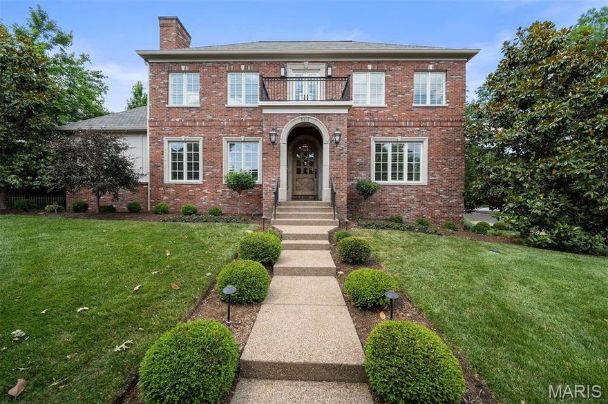 This 12-year-old home pairs timeless design with high-end updates in coveted Clayton Gardens. The renovated kitchen impresses with quartzite counters, Wolf double ovens, Sub-Zero fridge, additional butler’s pantry refrigeration, 2 dishwashers and was a finalist in the modern kitchen category of the 2025 St. Louis Architecture & Design Awards. The main-floor primary suite is a private retreat with its own laundry, custom closet, spa-like bath, and covered patio. Upstairs, a sunlit loft with balcony connects to 3 en suite bedrooms and 2nd laundry room.
The finished lower level offers versatility with an egress window, walk-behind bar, full bath, bonus room, and a recovery room with infrared sauna. Smart home features include a full security system with cameras, whole-house Sonos sound, and Lutron lighting throughout. Step outside to a private outdoor oasis—composite deck, oversized hot tub, fireplace, privacy drapes, and pet-rated turf in a spacious yard with room for a pool. Just steps from shopping and dining, this home delivers elevated Clayton living with luxury, style, and convenience.