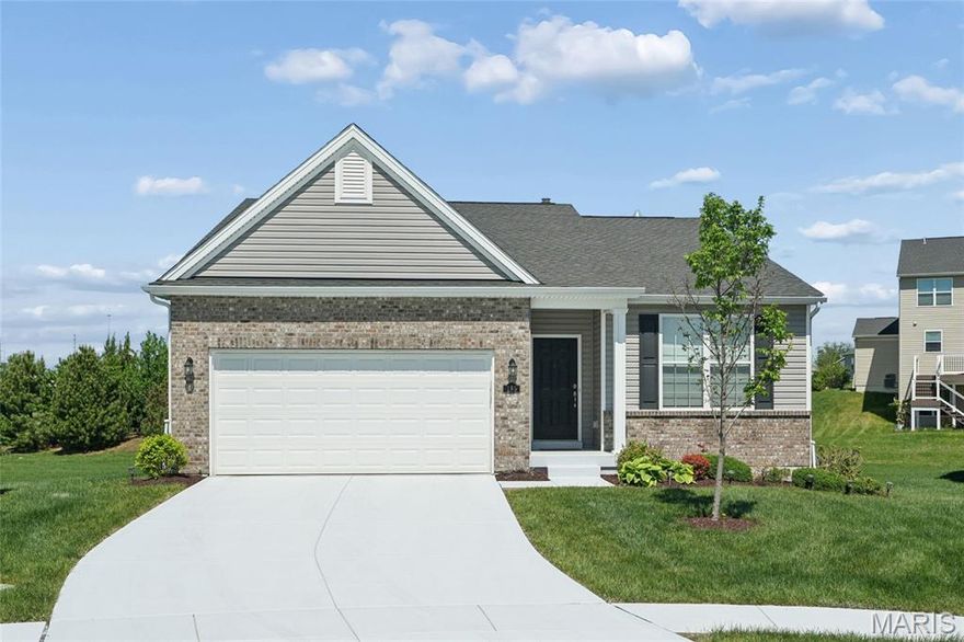 This beautiful Wentzville-Liberty Ranch is a grand slam! This former Display home has tons of great features. The expansive open floor plan has gorgeous wide plank LVP, a cozy gas burning fireplace, custom cabinets with soft close doors and drawers, granite counters, lots of natural light and lots of space for the whole crew. The primary bedroom is huge and has a large ensuite bathroom with walk in shower. Plus, the custom St Louis Closet Company closet is so organized and well laid out. There are 2 additional bedrooms on the main floor, plus a bonus 4th bedroom in the basement. Perfect for the older child, an aging parent or out of town visitors. Plus, there's a huge Great Room/ Rec Room in the basement perfect for snuggling in on those cold winter days. Finally, the new composite deck is fabulous! It's perfect for grilling and chilling with a cup of coffee or a glass of wine.  This house is so move in ready. Don't miss out, see it soon!