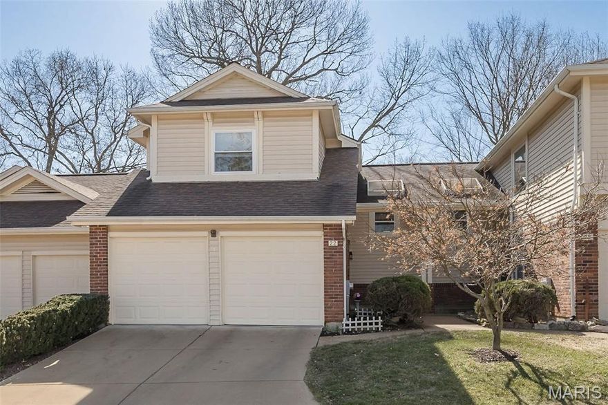 Here’s a fantastic opportunity to become part of Treetop! This townhouse boasts soaring vaulted ceilings in the great room, complemented by four newer skylights and a stunning floor-to-ceiling fireplace with a raised hearth. The open-concept layout with hardwood floors is perfect for entertaining!
The spacious kitchen features maple cabinets, a breakfast area with granite countertops, a pantry, and access to a secure, private two-car garage. The breakfast bar is ideal for busy mornings or for additional seating when hosting guests. The dining room area connects to the kitchen and great room, leading out to an expanded deck nestled in a serene, wooded setting.
Upstairs, the primary suite is generously sized and includes a separate tub and shower as well as a walk-in closet. The second bedroom is versatile and can serve multiple purposes. 
The walkout lower level offers a recreation room, a storage area, and a patio door that opens to your private outdoor space. Additionally, you'll enjoy access to the clubhouse, pool, and an exceptional location! The HOA covers trash, water, sewer, exterior maintenance, some insurance, the pool, the clubhouse, and the roof.
This remarkable townhouse shines with pride of ownership! Recent improvements made by the seller include all-new thermal-pane insulated windows (including the patio door), granite countertops, gas logs in the fireplace, and a newer roof. Don’t miss out on this incredible opportunity!