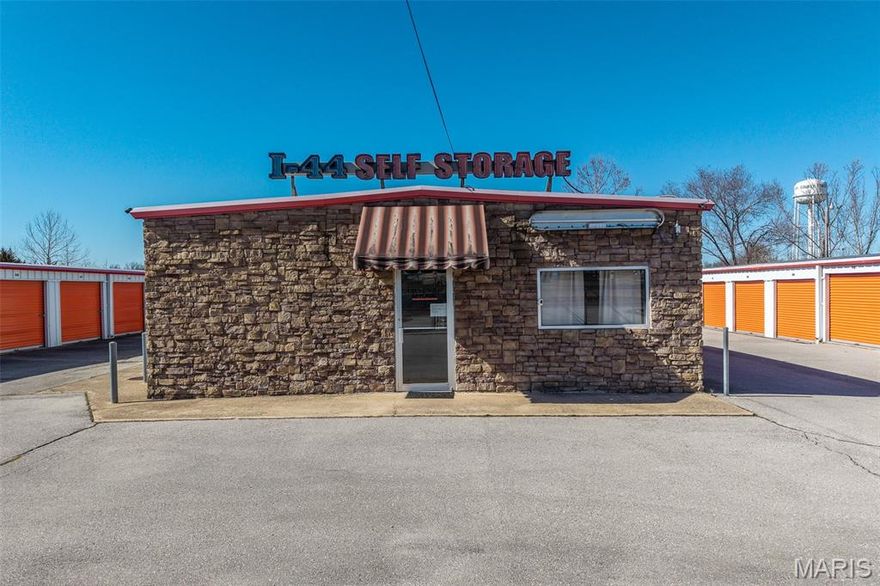 Well-maintained self-storage investment opportunity in St. Robert, MO offering immediate cash flow and long-term upside. This 186-unit facility features a strong unit mix, an on-site office, and is fully fenced with controlled gate access, supporting stable operations and tenant security. The property is currently operating as an income-producing asset with room to expand, allowing a new owner to increase unit count or enhance revenues through future development. Located in a high-demand rental market with consistent residential and commercial storage needs, this asset is well-suited for both owner-operators and passive investors seeking a scalable self-storage property.