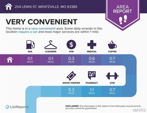 Tiny photo for 204 Lewis Street, Wentzville, MO 63385 (MLS # 26017966)