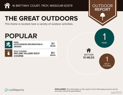 Tiny photo for 16 Brittany Court, Troy, MO 63379 (MLS # 26007538)