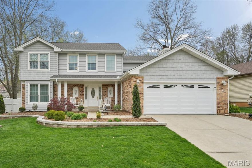 This home is truly move in ready and updated to perfection.  This traditional 2 story is located in the popular Westbrooke Estates neighborhood and has been lovingly updated throughout to include:  All new kitchen with white cabinets, quartz countertops, stainless appliances.  Kitchen opens to family room with gas fireplace and wood flooring that runs from entry through kitchen and family room.  All new master bath with separate shower, large soaking tub, dual vanities, white cabinets and counter, tile flooring.  Vaulted master suite with woodburning fireplace. All new hall bath with white cabinets and counter, tile flooring, tub/shower combination. New vanity and counter in first floor powder room.  Roof is just one year old.  New cement fiber siding.  New drive, sidewalk to front of home and rear patio.  New garage door, Fresh paint and carpet throughout. HVAC replaced in 2019.  New hot water heater in 2023.  Open floor plan with kitchen opening to family room.  Large rear yard that is level for play and entertaining. Neighborhood playground and sport court.