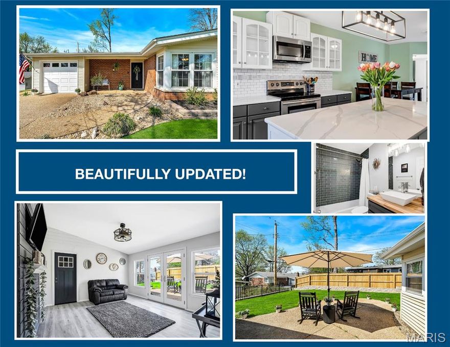 GORGEOUS! Updated and Spacious Ranch with Upgrades Inside and Out!  3 Large Bedrooms, 2 Full Baths, and Awesome Large Laundry Room in spacious @1,900 sq ft of Living Space!  Updated Kitchen, Baths, Flooring, Lighting and More!  New Kitchen Cabinets, Quartz Countertops, Backsplash, Huge Island, Pantry Cabinet, Lighting and SS Appliances. Expansive Floorplan includes Vaulted Living Room with Fireplace, Great Room, also with a Fireplace, plus easy access to Gated Backyard with Brand New Fence!  Updated Master Suite has an Ensuite Bathroom with Walk in Shower, Toilet, Lighting and Vanity!  Plus updated Furnace, 50 gallon Hot Water Heater, Flooring, Doors, Trim, Lighting  and Much More!  Large Front Yard and Large Fenced Back Yard too!   Spacious, Move-In Ready with Modern Conveniences.  Highly Rated School District, Close to Parks, Schools, Hospitals and Shopping, and a Community You can Call Your Own!  Everything you are Looking For in Your New Home!  Extra Long 1-Car Garage great for cars and equipment.  Be Sure and View the Attached Spacious storage room that is easily accessed from the back patio.  Utility Sheds are also allowed for extra storage as well!  You will Love the WALK THROUGH VIDEO!  Copy and paste the VIDEO link of  this GORGEOUS HOME into your browser to see for yourself:  https://iframe.videodelivery.net/f688ae128095a8f6db88aa310e006c47