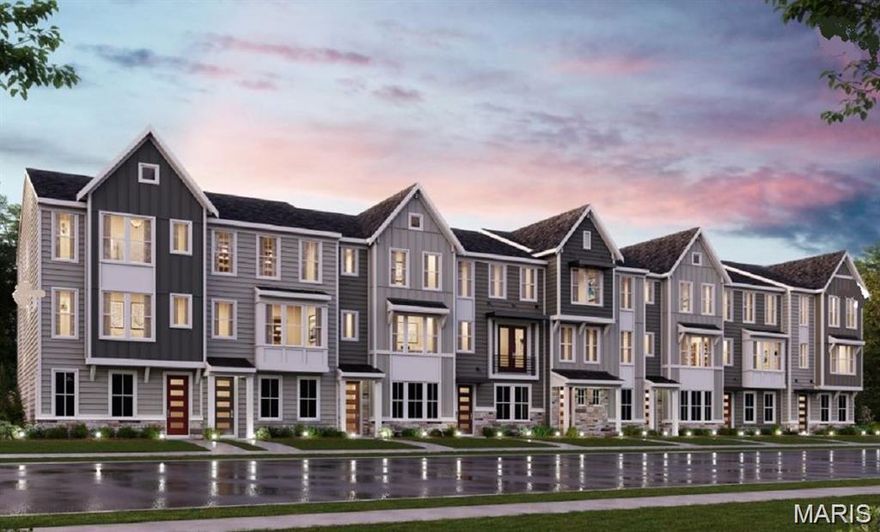 Gorgeous new Tustin Modern Farmhouse plan by Fischer Homes in beautiful Gateway Heights featuring luxury living in a vibrant location. The main level boasts the 4th spacious bedroom and a full bathroom. Stepping up to the main living area you'll find a gourmet island kitchen with built-in stainless steel appliances, upgraded cabinetry with soft close hinges, durable quartz counters, pantry and formal dining room. The kitchen also overlooks the huge family room with a linear fireplace and walks out to the spacious deck. The top level features the primary suite with an en suite that includes a double bowl vanity, walk-in shower, water closet and a large walk-in closet. There are 2 additional bedrooms, a centrally located hall bathroom, and convenient laundry closet for easy laundry days. A rear-entry 2-bay garage completes this wonderful offering in an exciting new community.