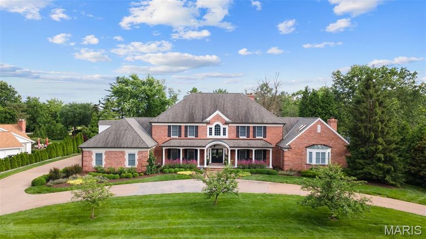 As you approach 12050 Carberry Place you immediately sense it’s refined sophistication–an elegantly updated 5 bedroom, 7 full & 2 half bath residence nestled on a picturesque, professionally landscaped one acre lot in Town and Country. This exceptional home offers the perfect blend of luxury & function, featuring a gorgeous chef’s kitchen, a sought after main floor primary suite, & a finished lower level ideal for entertaining or everyday living. The main level great room impresses with soaring two-story ceilings, abundant natural light, & a handsome custom bar, perfect for elegant entertaining & relaxed gatherings alike. On the second level you find three large en-suites with timelessly remodeled bathrooms & a fourth bedroom/bonus room. The professionally finished lower level showcases a media room, full bar, game room, & a crafting room; space for everyone. Step outside to your private outdoor oasis with a sparkling pool, pool house complete with a bathroom, & expansive patios, perfect for summer gatherings. This exceptional home has been meticulously maintained & tastefully updated throughout. Don't miss your chance to own this move-in ready gem in one of St. Louis’ most desirable neighborhoods!