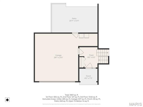 Tiny photo for 1 Buckingham Drive, Washington, MO 63090 (MLS # 26058606)