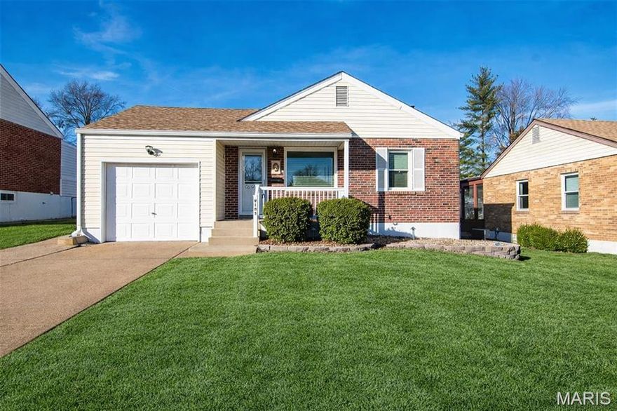 Active again! A second chance at this fantastic property!  Welcome to 9105 Southview Lane — a charming all-brick home that beautifully blends timeless character with thoughtful modern updates. This 2-bedroom, 1 1/2bath residence features newly refinished hardwood flooring throughout the main level, creating a warm and inviting feel the moment you step inside.

The updated kitchen shines with granite countertops, a stylish new backsplash, updated lighting, and a refreshed sink and faucet — offering both function and style for everyday living and entertaining. The main bath has been tastefully refreshed with a new tub, new sink, and updated lighting, creating a bright, clean, move-in-ready space.

The newly finished lower level expands your living area and includes a convenient half bath and a cozy vented gas fireplace — perfect for relaxing evenings, movie nights, a home office, or guest space.

Major improvements provide peace of mind, including HVAC (2016), architectural roof (2017), windows (2019), and 100-amp electrical service. A 38-gallon water heater was installed in 2008.

Step outside to an extra-large backyard with two patio areas, offering incredible flexibility for outdoor dining, entertaining, gardening, pets, or play.

Warm, charming, and thoughtfully updated throughout, 9105 Southview Lane offers comfort, character, and the kind of cozy feeling that truly makes a house feel like home.