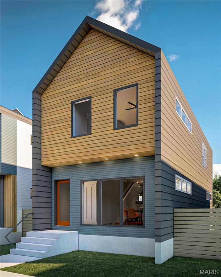 The future has arrived in Old North. New Town in Old North is bringing the contemporary design, solar powered energy efficiency and smart homes to North St Louis.  The old merging with the new.  Leed Certified properties, with solar powered energy generation systems. SIP (Structural Insulated Panel) construction paired with solar panels, all electric Energy Star appliances opens the door to Zero Energy Homes. The properties are outfitted with Generac Inverter-Battery Cabinets for collection of extra power. Each gar-port houses dual charging stations for your electric vehicles.  Your smart home can be programmed to your level of sophistication.  Don't sleep on these.  Three models to choose from, from 3-5 bedrooms; the Monee, The Richelle and the Jewell.  All can be finished to suit your taste.
Finished or unfinished lower levels, all lower levels have egress approved windows.