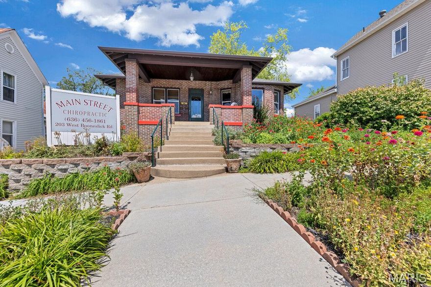 PRIME MAIN STREET COMMERICAL OPPORTUNITY – 1,528 Sq Ft – C2 Zoning!!! Don’t miss this incredible opportunity to own a historic all-brick building on Main Street! Built in 1920, this charming property retains much of its original character, including beautiful woodwork that adds warmth and timeless appeal. Inside, you’ll find a spacious dining area filled with natural light, high ceilings throughout, and a unique butler’s pantry that adds both charm and functionality. The layout offers flexibility with 2 bedrooms and 1 bathroom, making it ideal for residential living or perfectly suited for conversion into a boutique business, office, or storefront. The attic provides potential for additional storage or living space, while the full basement offers even more possibilities for expansion or utility. Outside, the covered front porch creates a welcoming entrance, and the gravel lot in the back offers space for parking or future improvements with the right vision. Located in a high-visibility area with steady traffic flow, this property benefits from the vibrant energy of Main Street. Community events bring visitors and potential customers right past your door. And one more bonus—you’ll enjoy seasonal flowers all year long with no grass to mow! Schedule your showing today and imagine the possibilities this Main Street gem has to offer. Duplicate listing #26021316