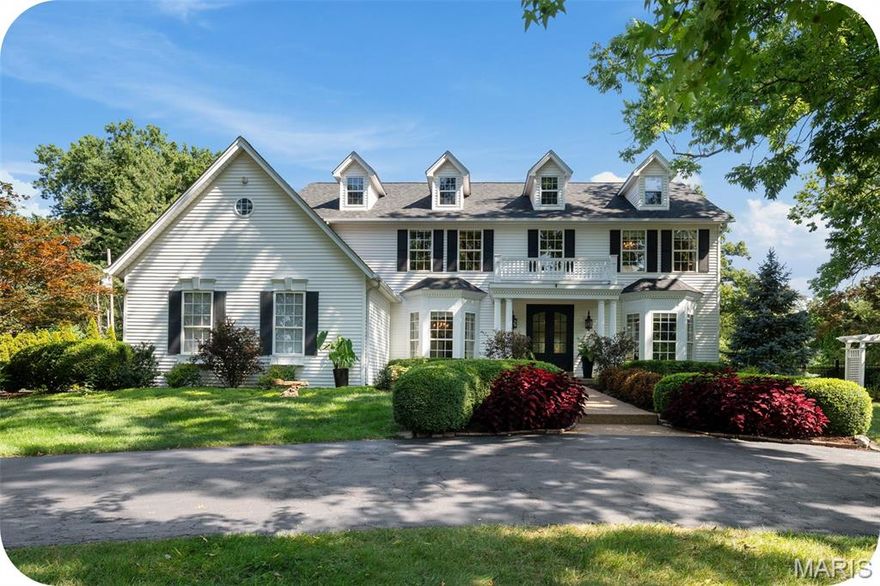 Set on an exceptionally private & beautifully landscaped 1+ acre lot on a quiet tree-lined street, this impeccably maintained home offers a rare blend of sophistication, comfort & seclusion in highly desirable Kirkwood. With over 4,500sqft of refined living space, this 4 bed/4.5 bath residence welcomes you with a gracious foyer & newly refinished hardwood floors. The heart of the home is a custom chef’s kitchen featuring granite countertops, Wolf & Sub-Zero appliances, an impressive 12' center island & extended bar area w/wine cooler & refrigerator drawers. The adjacent vaulted hearth room is filled w/natural light & anchored by a gas fireplace, while the formal living room boasts custom built-ins, a wood-burning fireplace & sweeping views of the tranquil backyard. The spacious primary suite offers a luxurious retreat w/a custom walk-in closet & spa-inspired bath. 2 additional bedrooms are connected by a Jack & Jill bathroom & a 2nd bedroom suite provides private accommodations for guests. A finished lower level extends the living space w/a bar & entertainment area, cedar walk-in closet & ample storage space. Outdoors, enjoy the serenity of a fenced in backyard paradise w/heated pool, hot tub & mature landscaping for privacy. Features 2 heated garages: a 3-car attached & an oversized 3-car detached along w/an indoor/outdoor speaker system, sprinkler system & circular driveway. This is a rare chance to own a special home that combines privacy & luxury in the heart of Kirkwood.