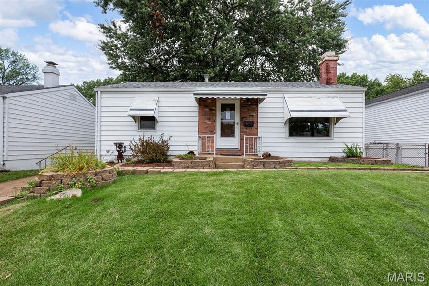 Welcome to this quaint home in the Boulevard Heights neighborhood. This home boasts 2 main level bedrooms, and one full bathroom. The basement features a bathroom, finished recreation room, and storage/laundry room. Enjoy the spacious backyard, oversized one car garage, and mature shade trees. New roof in 2019, new floors and bathtub in 2022, new garage roof 2022, and new HVAC in 2023. This home has been in the same family since 1994 and been well cared for. Being sold as-is. Has passed city occupancy inspection.