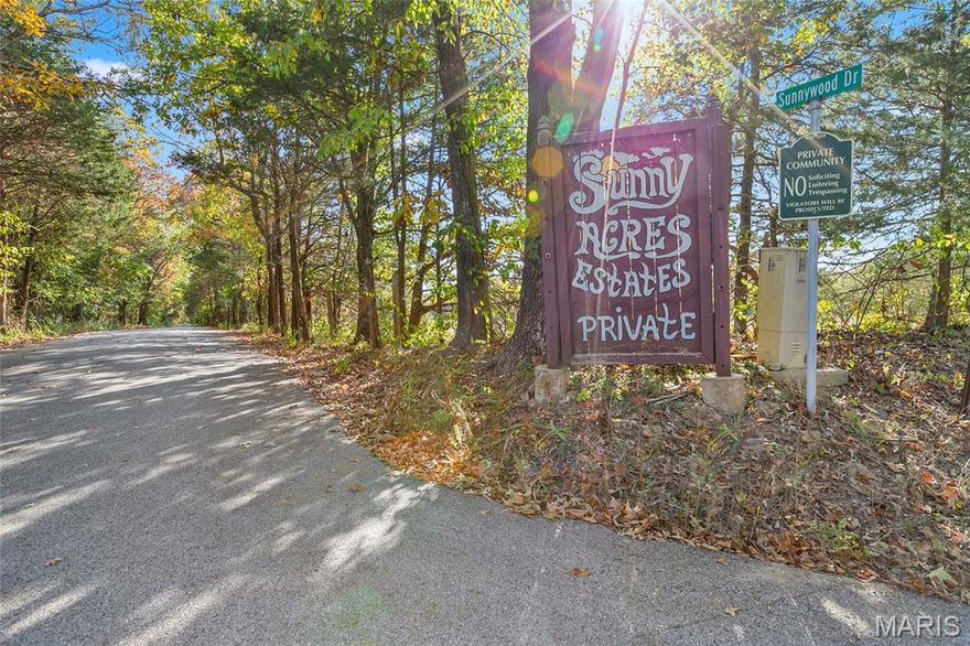 Build your dream home on this beautiful, desirable 3.7-acre corner lot in the picturesque community of Sunny Acres Estates! Enjoy the perfect blend of country living and convenience. This is a rare opportunity to join a private subdivision that features a 3-acre stocked lake for residents to enjoy fishing and serene views. The subdivision spans approximately 215 acres with only about 50 homes, ensuring a peaceful, spacious setting. For the nature lover, you're minutes from Don Robinson State Park, which offers over 800 acres of hiking trails and picnicking opportunities. Experience a true country feel while still being conveniently close to major highways and local shops.