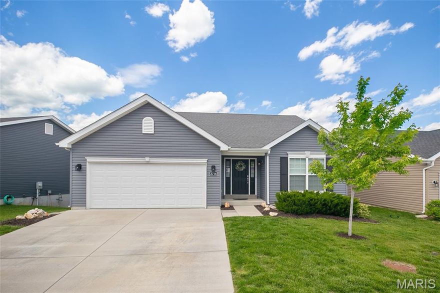 Welcome to this beautiful 1,740 sq. ft. home built in 2021 in desirable Fenton, featuring an open floor plan with vaulted ceilings in the main living area. The kitchen is ideal for entertaining with large island, 42” soft-close cabinets, quartz countertops, tile backsplash, stainless steel appliances, and single-basin sink. Luxury LVP flooring throughout main level. Bathrooms include comfort-height vanities. Walk-out basement with rough-in for full bath provides great expansion potential. Enjoy outdoor living with a large paver patio and 12x12 maintenance-free deck. 2-car garage. Move-in ready!
