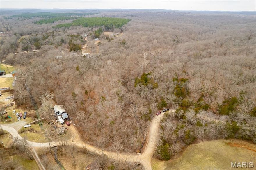 40 Acres nestled deep in the county with a year round creek flowing completely through the property. You'll find large oak trees, walnut trees & persimmon trees through out the property. The property has been surveyed and owner knows where some of the markers are. On the day of viewing the 40 acres, there were several deer crossing the property. Turkey and deer have made this place their own. Several building spots on the land and electric is by the road to the land.  The land holds a lot of wild flowers and ferns.  The gently rolling creek has great appeal and is nestled on the east side of the property.  There's an old road that goes through the land but it needs some cleaning up to drive through.  This is a great place for hiking, camping and building a forever home.  Property is priced to sell, don't miss out on a great opportunity to own a piece of seclusion and privacy!