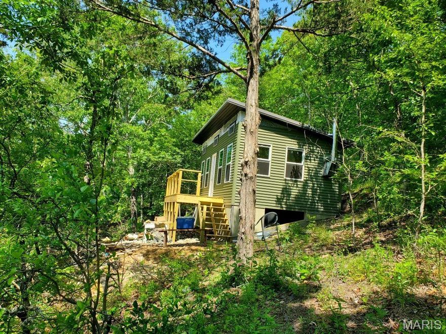 This St Francois Mountain Property is one of a kind!
It features a new 360 sq foot maintenance-free cabin with concrete footings, vinyl siding, steel roof and thermal windows. A new oversized wood stove easily heats the cabin. There is also a 5 X 8' framed room ready for a future bathroom.  
This very private 45 acre setting has spectacular views throughout the entire property.  All of the acreage is south facing with mature timber and large scenic rocky glades.  There is a small wet-weather creek that runs through the property.  Sunny exposure makes solar an easy option, electric is available at the county road. The birds and wildflowers are a nature-lovers dream.  
Minutes from Johnson’s Shut-Ins, Taum Sauk, the Black River, and Mark Twain National Forest, this is where weekends turn into a lifestyle. Come see your new mountain escape today!