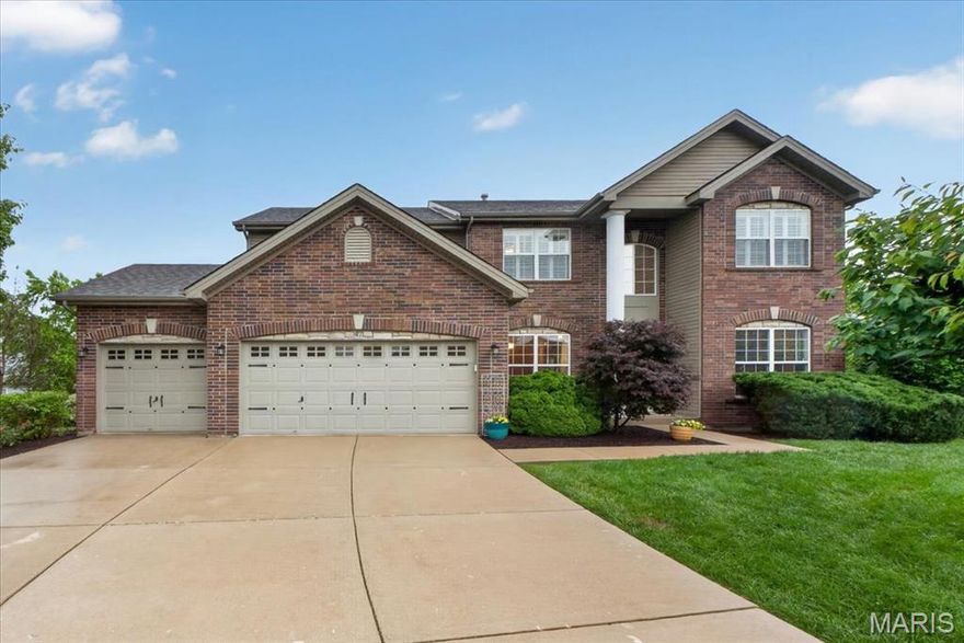 Open Sunday May 24th from 12-2! Stunning 2-Story Home in Desirable Fox Haven on a Quiet Cul-de-Sac!
This beautifully maintained 4-bedroom, 3-bath home offers exceptional curb appeal with its striking brick exterior and a spacious 3-car garage. Step inside to find a versatile flex space just off the entry — perfect for a home office, playroom, or formal sitting area.
The inviting family room features an impressive extended bay window with plantation shutters, gas fireplace, and an open flow into the kitchen, creating the ideal gathering space. The chef’s kitchen is loaded with upgrades including 42” cabinetry, granite countertops, tile backsplash, stainless steel appliances, double ovens, and a gas cooktop. Step outside to the maintenance free deck overlooking the backyard — perfect for summer dinners and entertaining. A formal dining room with coffered ceiling and convenient main-floor laundry complete the main level.
Upstairs, the expansive primary suite with vaulted ceiling offers room for a sitting area or reading nook, along with two spacious walk-in closets and a luxurious ensuite bath featuring double vanities, a soaking tub, and separate walk-in shower. Three additional generously sized bedrooms and a full bath complete the upper level.
Additional highlights include a walk-out basement, patio, sprinkler system, zoned HVAC, and abundant storage throughout.
Showings begin Wednesday  May 20th!
