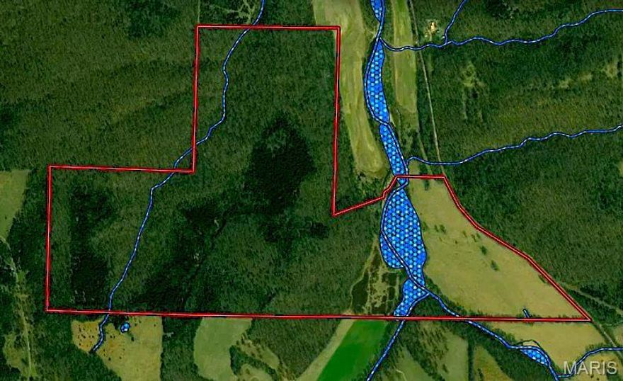 170ac +/- with live water, pasture and woods for sale in Miller County, Missouri - Located Southeast of Iberia on Tavern Creek Road, this rolling Ozark ground boasts approx. 1300ft of live creek bubbling flowing gently along the edge of the meadow. Mature hardwoods with the occasional pine stand cover the ridges and draws, providing an excellent variety of bedding and habitat for the abundance of wildlife that make this their home. Wild turkey and whitetail deer are plentiful, as this farm has not been hunted in many years. Enjoy approx. 23 acres of hay pasture, while an additional 6 acres could be reclaimed for additional grazing duties, or converted into a productive food plot. Electricity runs through the meadow and there are multiple options for building sites scattered throughout the landscape, offering opportunities for a home place or a hidden getaway. Bottomland soils are gravel and silt loams. Part of a larger parcel - final acreage to be determined by a survey.