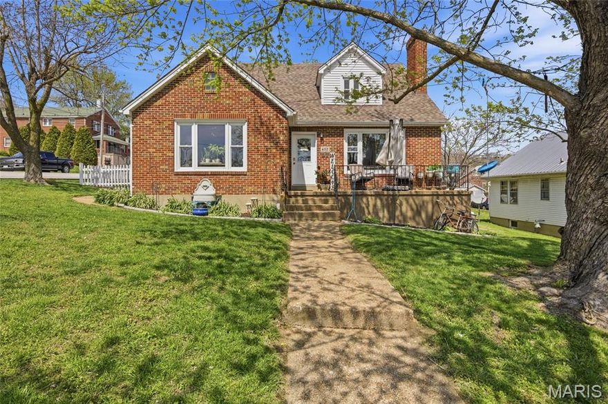 Welcome home to this spacious and inviting brick residence in the heart of Hermann, Missouri—offering the perfect blend of charm, comfort, and income potential. With over 2,200 square feet of living - 5 bedrooms, and 2 full baths, this home provides the space and flexibility today’s buyers are looking for, while being thoughtfully maintained and successfully operated as a guest rental for the past 11 years.
Inside, you’ll find comfortable living areas with a warm, welcoming feel, complemented by radiant floor heating that delivers efficient, consistent comfort year-round. The home also features an updated kitchen and bathrooms, adding a fresh, modern touch to the living experience. For added peace of mind and everyday convenience, the property includes a whole-house water filtration system along with reverse osmosis drinking water, ensuring clean, high-quality water throughout. 
The partially finished basement expands your living options even further with over 1515 additional square feet, and adds tons of additional potential as future living quarters or guest space. The basement also features a garage area for convenient parking or storage, plus additional space that could be used for a recreation room, workout area, or workshop. 
Step outside and enjoy not just one, but three separate patios/deck areas—perfect for morning coffee, outdoor dining, or simply unwinding in your own private retreat. An additional outdoor storage shed provides space for tools, lawn equipment, or seasonal items. Hermann Elementary School is located on the next block and the City Park is walking distance. 

If a spacious home with character and flexibility is what you are looking for, this property is a rare find with proven income history and endless potential. Don’t miss your chance to own a well-maintained, character-filled home in one of Missouri’s most charming towns.