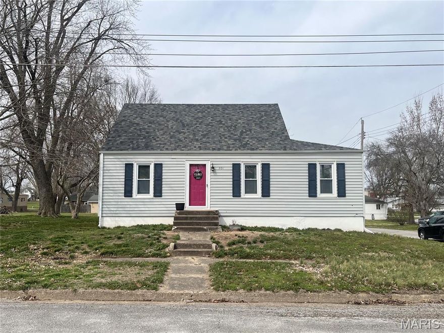 This cozy home offers 3 bedrooms and 2 full baths on a corner lot. This home sits on a lot and a half and will be great for outdoor events, kids playing, gardening and pets. Plenty of room to add a swimming pool if you desire.  This home offers many updates such as laminate flooring 2019, new roof ( House and Garage) 2015, Hot water heater 2021, Furnace/CA 2021, garage siding 2020, new dishwasher 2023. There is also a 23' X 13' detached garage for your vehicle and some storage.  This home also features a 12' x 14' wooden deck that is great for BBQ's and relaxing with friends. The full unfinished basement has lots of room for storage and hosts the washer/Dryer as well as the Gas FA furnace and hot water heater. This home is a must see and has been well maintained and cared for. This home is move- in ready.  Don't miss out on this opportunity.