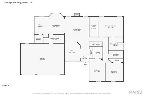 Tiny photo for 221 Osage Avenue, Troy, MO 63379 (MLS # 26009756)