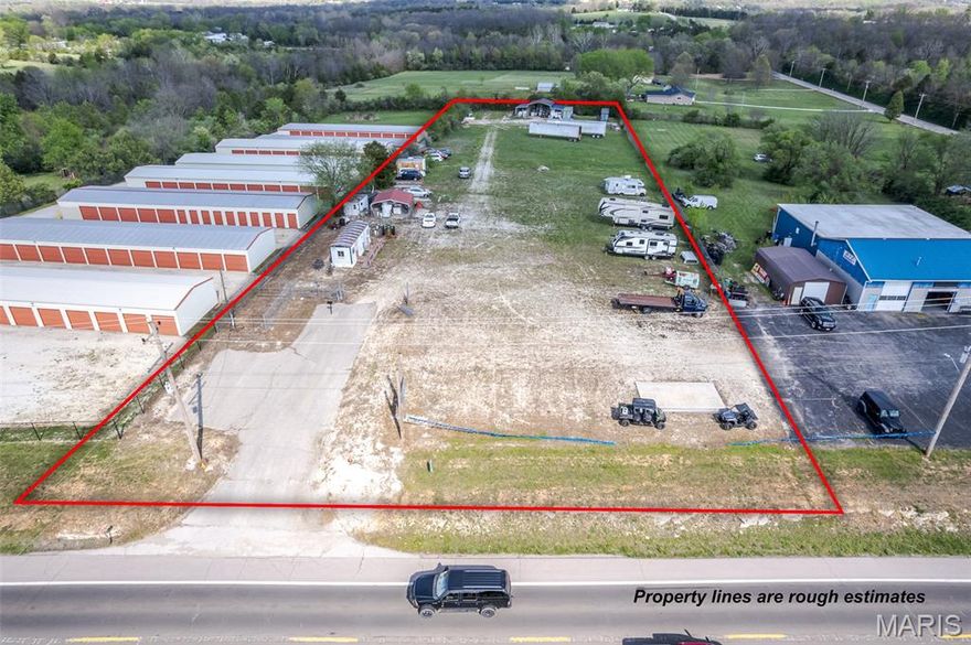 LOCATION, LOCATION, LOCATION.  One of a kind commercial  property located on Highway 47 between Union and St. Clair.  Currently being used as Car Lot.  There is a trailer used as office that will stay.  The opportunity for a variety of different uses, in this high visibility area.  Fenced with 
security gate.  Property has well and electric.

Agent related to seller.