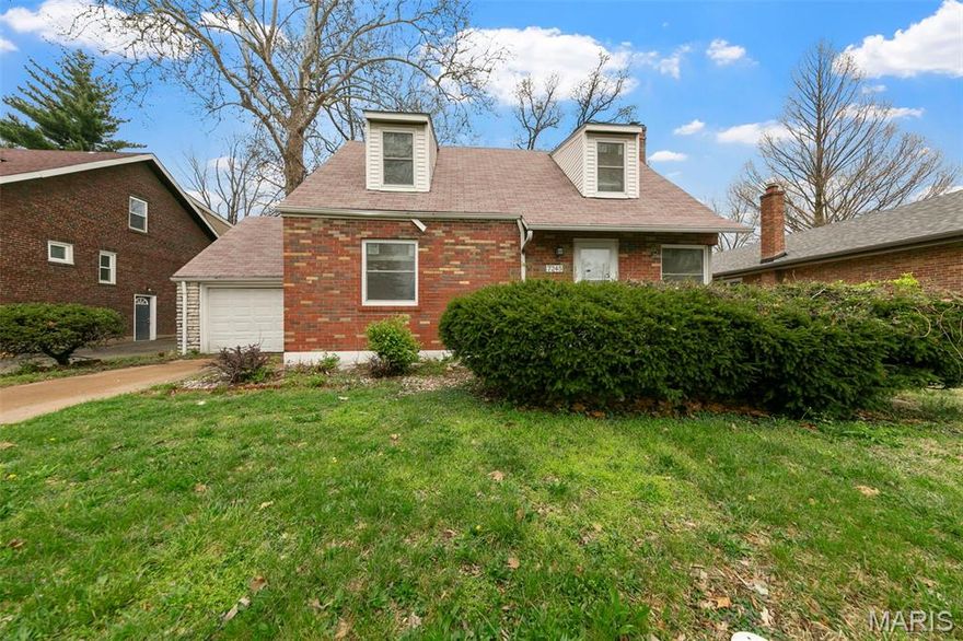 Stunning 3 bed, 1.5 bath home with approx 1726 on 1.5 levels.  Main level has primary bedroom, updated kitchen with stainless appliances, and a massive living room with beautiful hardwood floors and wood-burning fireplace.   The upper level has 2 niced-sized bedrooms and full bathroom with a study nook.  This amazing home has a very unique 1-car tandem garage that flows to a 2-car garage door off the back of the home -and- expands to a 3-seasons room across the entire back of the home and leads to the walk-up basement.  Lower level is partially finished and could use some TLC.  Back yard is private and fenced.   Home is located in the desirable Glen Echo Park Municipality and a lovely neighborhood you can be proud to live in.   Act Fast on this home.