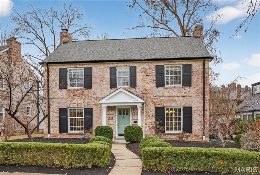 Welcome to this classic Colonial, where exceptional curb appeal meets a thoughtfully designed floor plan in one of Clayton’s most coveted neighborhoods. Inside, rich hardwood floors and an abundance of natural light establish a sense of inviting elegance that carries throughout the home.

The main level is designed for both sophisticated entertaining and comfortable daily living. It features a spacious living room centered by a cozy fireplace, with elegant French doors leading to a large, private office. The heart of the home is the chef’s kitchen, equipped with premium stainless steel appliances, which flows seamlessly into the formal dining room.

Retreat upstairs to the primary suite, a true sanctuary featuring a custom walk-in closet by California Closets and the added convenience of an integrated laundry area. Two additional generously sized bedrooms and two full baths complete the second level. For even more versatility, the expansive finished lower level—outfitted with durable luxury vinyl flooring—serves as the perfect footprint for a media room, home gym, or play area.

Experience the quintessential Clayton lifestyle: start your morning on the maintenance-free composite deck before strolling to the city's finest restaurants, boutiques, and lush local parks. With top-rated schools nearby and a truly walkable layout, this home offers a seamless blend of historic charm and modern convenience.