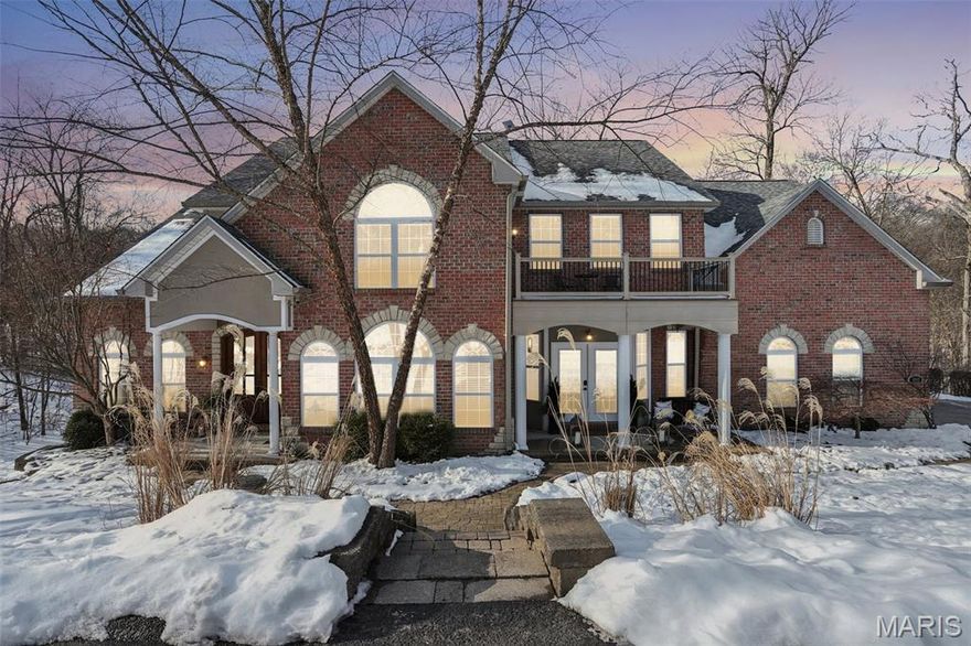 Private 3-acre, resort-style estate — now positioned as the best value in Wildwood luxury.
  Near Central Park trails • 3D tour, video, and floor plan viewer included.
Step into timeless elegance in this remarkable 1.5-story residence, perfectly positioned on a private and picturesque 3-acre setting. Thoughtfully designed and impeccably finished, this 6,900-square-foot home delivers a rare blend of luxury, comfort, and lifestyle-driven living.
Highlights include a main-level primary suite offering a true retreat, a gourmet chef’s kitchen ideal for entertaining, and rich hardwood floors that anchor the home with warmth and sophistication. The newly updated lower level features luxury vinyl plank flooring and is designed for both relaxation and recreation.
Entertain effortlessly in the home theater, unwind at the custom bar, stay active in the private gym with sauna, or showcase your collection in the wine cellar. Outdoors, the property transforms into a private resort with an eco-friendly pool and hot tub, creating a serene oasis surrounded by nature.
This is more than a home—it’s a lifestyle. From elegant gatherings to quiet evenings of relaxation, every detail has been curated to elevate daily living. A rare opportunity to own a truly exceptional estate where luxury meets livability.

Approximately 3–4 miles to Kaldi’s Coffee on Chesterfield Airport Road for café seating and coffee options. Approximately 5 miles to Schnucks grocery at Hilltown Village. Within about 1 mile of Central Park Chesterfield, offering paved trails, amphitheater, pavilions, and Veterans Honor Park. Close to Logan Park and the Riparian Trail system for outdoor recreation. Convenient access to Chesterfield Parkway, Chesterfield Valley retail, dining, and major roadways.