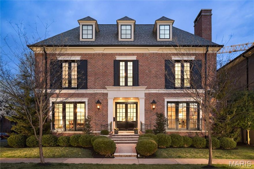 Rare opportunity to experience the pinnacle of refined living in this timeless and elegant residence. You are welcomed into a gracious entry that is open to a handsome den with fireplace and custom bookcases, a fabulous light filled dining room and custom kitchen/family room that features a spectacular box beamed ceiling, wood burning fireplace and butlers pantry. There is an inviting covered outdoor area w woodburning fireplace and patio that overlooks a manicured landscaped yard, perfect for entertaining or enjoying a peaceful evening. Venture upstairs which features a specious laundry, the primary suite w luxurious bath and tailored walk-in closet, there are 3 addtl. bedrooms, 1 ensuite. Situated above the garage is a versatile suite w bedroom and bath, perfect for a home office or guests. This residence epitomizes modern luxury living, blending casual yet elegant spaces w incredible details throughout.