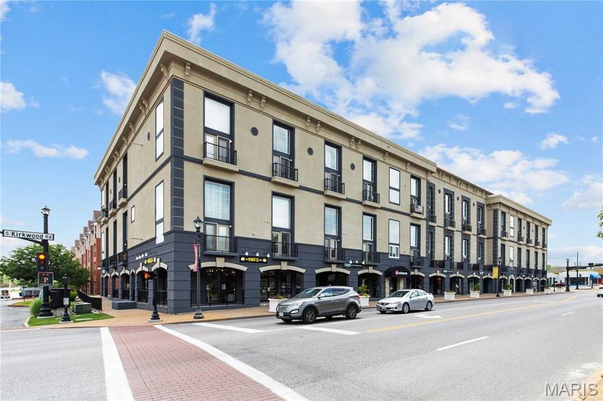 FOR LEASE in Station Plaza. TOP FLOOR 2+Bedroom/2 Bath PENTHOUSE LOFT with the BEST VIEWS in Downtown Kirkwood! WEST-FACING UNIT with INCREDIBLE SUNSETS! The main floor features an updated kitchen with white cabinetry, quartz countertops, center island, large pantry, and NEW stainless-steel appliances. The kitchen is open to the stunning living and dining area with soaring ceilings and massive windows and balcony overlooking Downtown Kirkwood. A main floor bedroom with walk-in closet and full bathroom complete the first floor. Upstairs is the Primary Suite with office, walk-in closet, large bathroom, and loft area. In unit laundry. NEW flooring, paint, and lighting throughout. 2 assigned parking spaces and storage unit in private garage. Station Plaza amenities include fitness center, business center, and rec room. WALK to shopping, dining, nightlife, and ALL that DOWNTOWN KIRKWOOD has to offer!