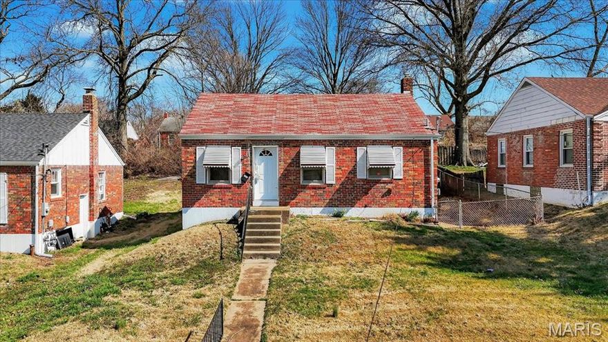 Solid brick house, this should be a quick fix
Property is being sold as is. Seller to do no inspections or repairs. Please use a special sales contract and no inspection riders will be accepted. Buyers must close at Investors Title. 
Electric is on, gas and water are not on and will not be turned on. Owner is a licensed real estate broker, state of Missouri.