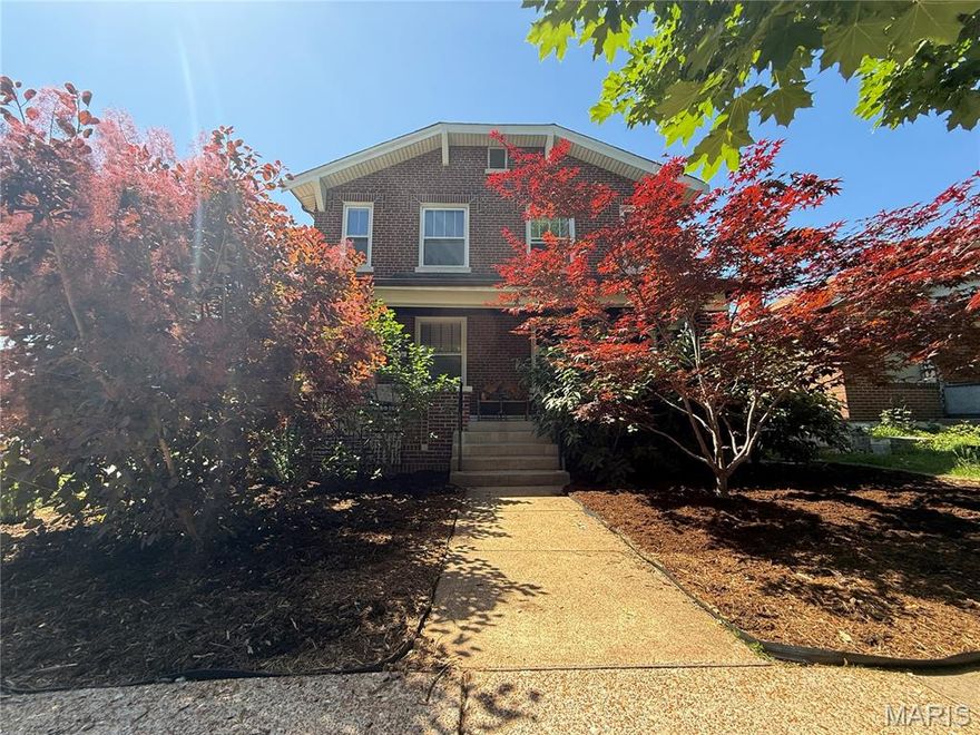 Here is your chance to own a duplex in South City on a corner lot! We are back to active at no fault of the seller! This brick beauty has around 1,044 sq ft per unit. Upgraded HVAC systems, electric circuit breakers and water heaters all within the last 4-6 years. Replaced sewer lateral connection from property lateral to the city main sewer line in 2024. Two car detached garage with an attached carport offers easy off street parking and storage. The first floor unit is tenant occupied. The upstairs unit is open for its new owner occupant or the tenant of your choice. Schedule a showing today!