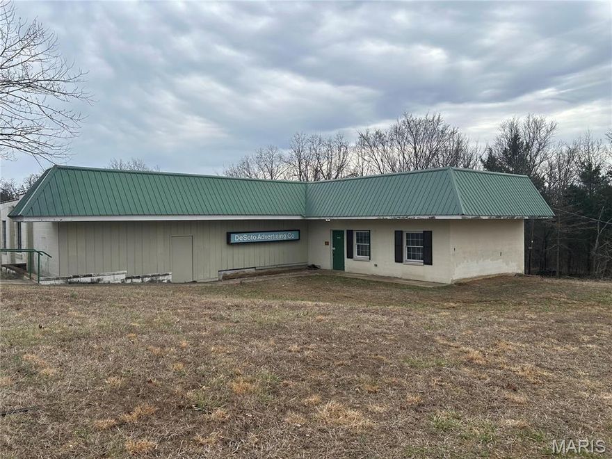 Rare Commercial Opportunity on High-Traffic Highway 21! This 7,788 sq. ft. commercial building is packed with potential and ready for its next chapter. Situated on 4 acres with excellent visibility and access, the property also includes a separate 1,800 sq. ft. building ideal for storage, warehouse space, or additional operations plus another metal outbuilding for all your overflow.

Backing to Vineland School Road, this location offers added accessibility and flexibility for a variety of business uses. Formerly home to De Soto Advertising for many years, this well-known property is now ready to welcome new ownership and fresh ideas.

With space, exposure, and room to grow, the possibilities here are truly endless!
