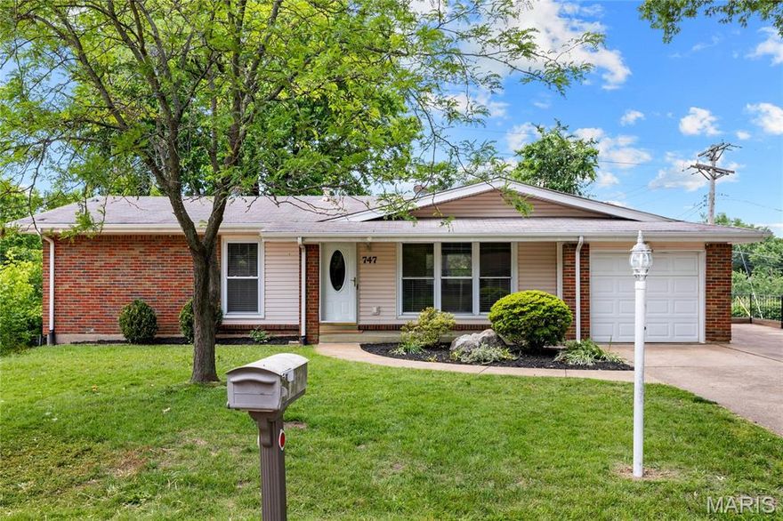 Tucked on a quiet street in the highly sought-after Chadwick neighborhood, this beautifully maintained ranch offers the updates, layout, and location today’s buyers are searching for. Known for its neighborhood pool, swim team, strong sense of community, and easy highway access, Chadwick continues to be one of Manchester’s most desirable places to call home. From the moment you arrive, the mature trees, fresh landscaping, and welcoming curb appeal set the tone for everything this home has to offer. Inside, hardwood floors and fresh paint create a warm, inviting feel throughout much of the main level. The spacious family room is filled with natural light and offers an easy flow for both everyday living and entertaining. The beautifully updated kitchen truly feels like the heart of the home, featuring custom cabinetry, granite countertops, stainless steel appliances, gas range, built-in microwave, pantry storage, under-cabinet lighting, and an adjoining breakfast room perfect for busy mornings or casual dinners at home. The main floor primary suite offers a comfortable retreat with hardwood flooring, double closets, and private bath with updated vanity and tile flooring. Two additional main floor bedrooms provide plenty of flexibility for family, guests, or a home office and are serviced by an updated hall bath. The finished walk out lower level adds incredible extra living space with a large recreation room ideal for movie nights, play space, hobbies, workouts, or entertaining. A fourth bedroom, full bath, laundry room, and additional storage make the lower level both functional and versatile. Outside, the private fenced backyard and patio offer a peaceful setting with added privacy and plenty of space to relax and unwind. Major updates including newer windows, updated kitchen and baths, newer HVAC, and water heater provide added peace of mind for the next owner. Conveniently located near parks, shopping, restaurants, and major highways, this move-in ready home offers the perfect combination of neighborhood charm, privacy, updates, and everyday livability within the AAA-rated Parkway School District and one of West County’s most loved communities.