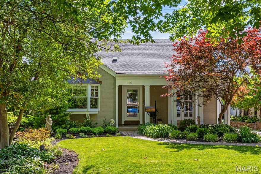 Where everyone wants to live! Ideally located on a quiet street in Old Town, this spacious home is walkable to all the shopping, dining, and services in downtown Clayton. Thoughtfully expanded over the years, this home offers modern amenities while preserving its original charm. Step inside to find hardwood floors throughout, a large living room with a handsome fireplace, stained glass windows, and French doors leading to the front porch. The living room flows into the dining area and the stunning Marc Christian kitchen with ample cabinetry, generous counter space, breakfast bar, and Dacor appliances. At the rear is the family room overlooking the backyard and pool. Completing the main level is a bedroom, currently used as a den, a full hall bath, and a large primary suite with abundant storage and a luxurious bath. Upstairs, find an office nook, two bedrooms, a flex space used as a bedroom, and a full bath. The lower level has wonderful cork floors, a walkout recreation room, and two storage rooms. The backyard includes a pool, 2-car garage with a bath, and a covered area for shade and relaxation.