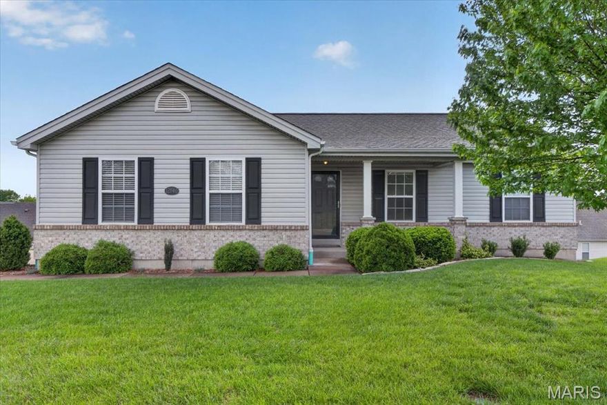 Est 2012. Check out this darling ranch house in the heart of Bridgeton. Home to the desirable Pattonville School District and conveniently located just a few minutes from St Charles Rock where you have tons of restaurants, shopping and coffee shops. This would be the perfect starter home for the first time home buyer or a couple looking to downsize. Very well maintained house with open floor plan, vinyl windows, pvc plumbing and 200 amp electrical service. All the systems work great. The composite deck out back will be perfect for summer barbeque's and evening sunsets. The walk out basement has a sump pump and roughed-in third bathroom which will be great additional space if you decide to finish down the road. Schedule a showing through ShowingTime as this one will not last long.