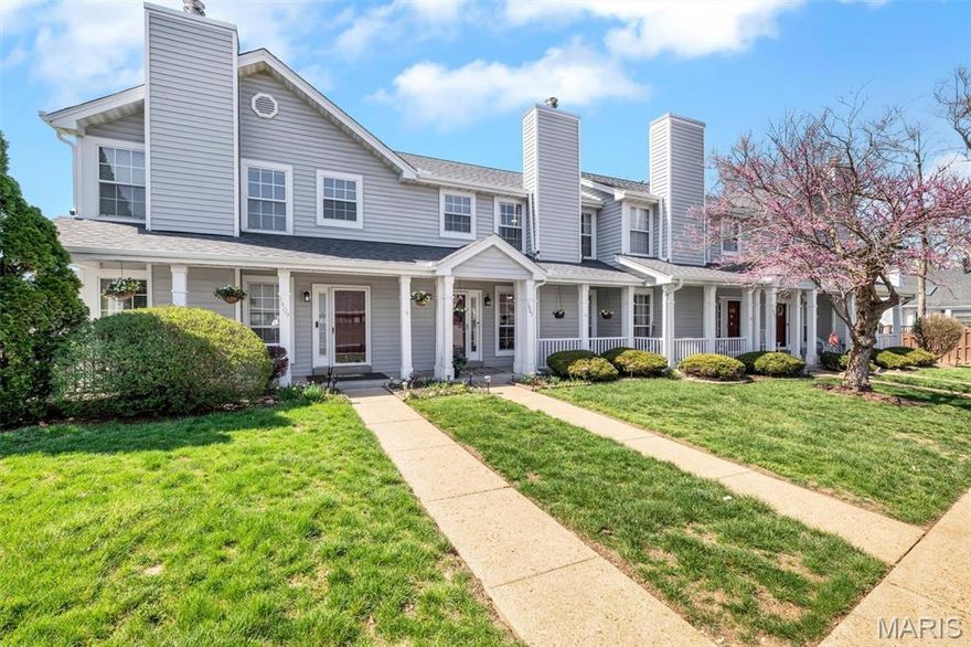 Available in Ballwin! This beautifully updated home at 1407 Whispering Creek Drive combines classic curb appeal with a fresh, modern interior. From the moment you pull up to the covered front porch with its stately white columns and welcoming red door, you’ll see the care put into every detail. Step inside to a bright foyer featuring sharp black-painted doors that pop against the warm wood floors and clean white walls.

The main living area feels open and inviting, centered around a cozy fireplace with a bold black mantel and a clean white hearth. You’ll love the custom wall molding and recessed lighting that give the space a high-end feel without losing that "homey" touch. Even the smaller spaces stand out, like the stylish half-bath with its green wainscoting and gold fixtures, and a dedicated laundry room that offers tons of extra storage with built-in shelving and a stacked washer and dryer set.

Offering a perfect mix of classic style and move-in-ready updates. An incredible find, with a fully fenced backyard, in a great location. Come see why this should be your next home before it’s off the market!