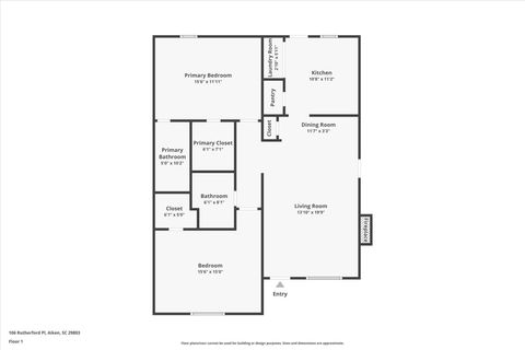 Tiny photo for 106 Rutherford Place, Aiken, SC 29803 (MLS # 220565)