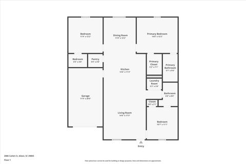 Tiny photo for 2086 Catlet Court, Aiken, SC 29803 (MLS # 219719)
