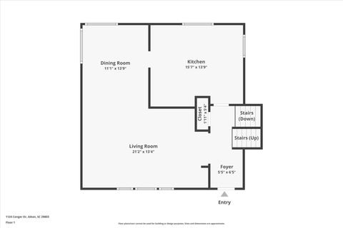 Tiny photo for 1124 Conger Drive, Aiken, SC 29803 (MLS # 220050)