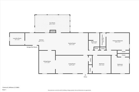 Tiny photo for 7 Donna Street, Williston, SC 29853 (MLS # 221861)