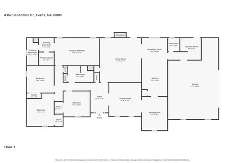 Tiny photo for 4367 Ballentine Drive, Evans, GA 30809 (MLS # 222177)
