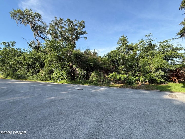 From north end of lot