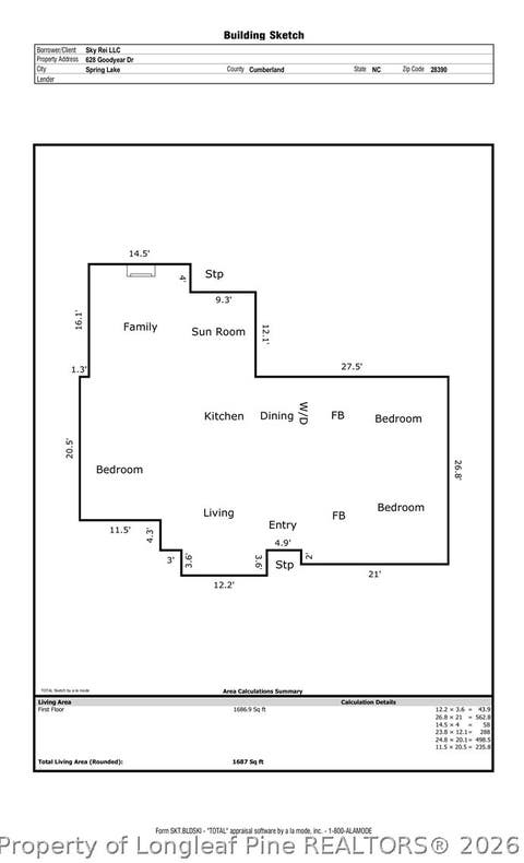 Tiny photo for 628 Goodyear Drive, Spring Lake, NC 28390 (MLS # 766640)