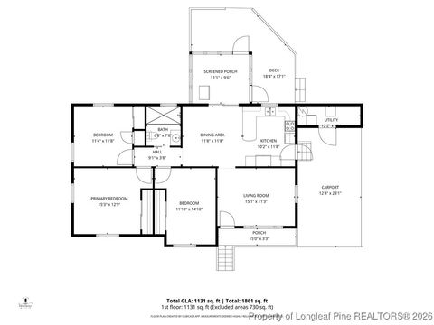 Tiny photo for 1104 Odom Drive, Fayetteville, NC 28304 (MLS # 753861)