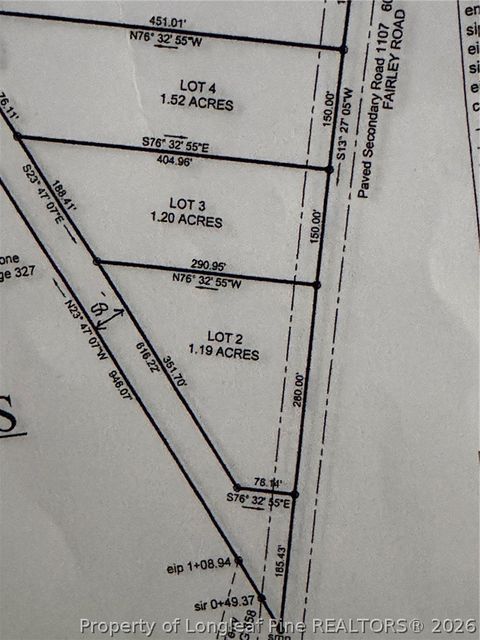 Tiny photo for Lot 3 Fairley Road, Maxton, NC 28364 (MLS # 762291)