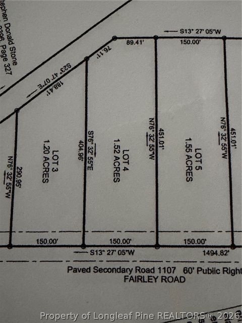 Tiny photo for Lot 4 Fairley Road, Maxton, NC 28364 (MLS # 762293)