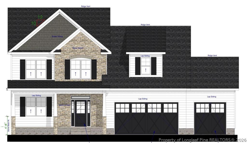 Photo of 3421 Coat Bridge (Lot 1144) Drive, Fayetteville, NC 28306 (MLS # 767274)